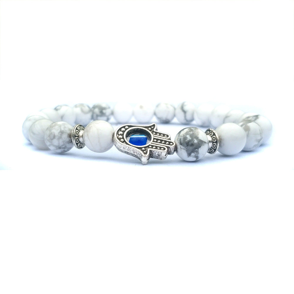Evil Eye Protection Bracelet - White