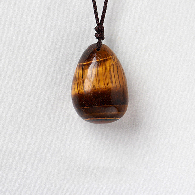 Crystal Teardrop Pendant - Tiger's eye