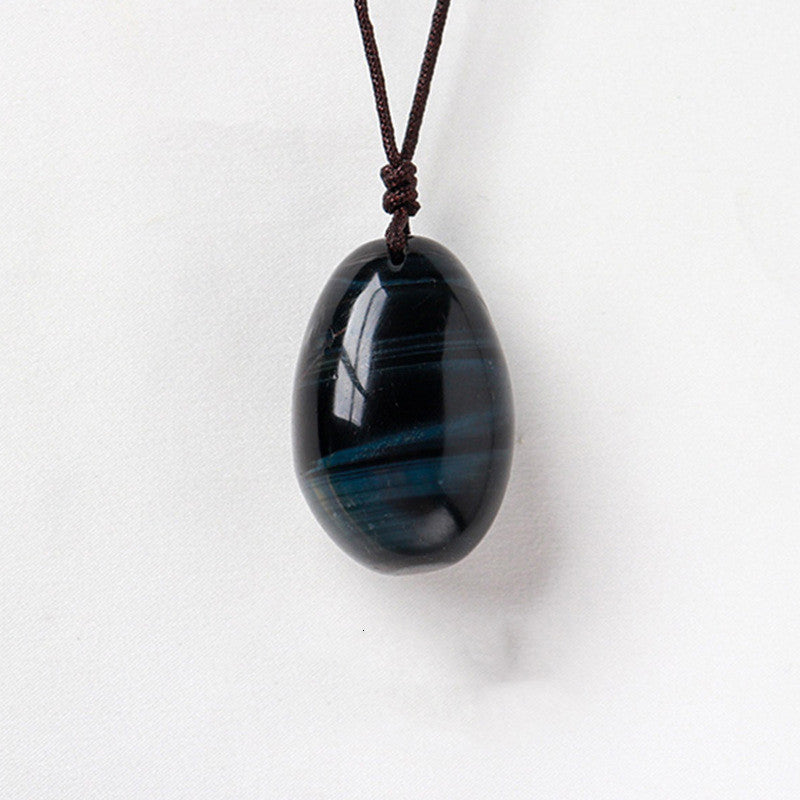 Crystal Teardrop Pendant - Blue tiger's eye
